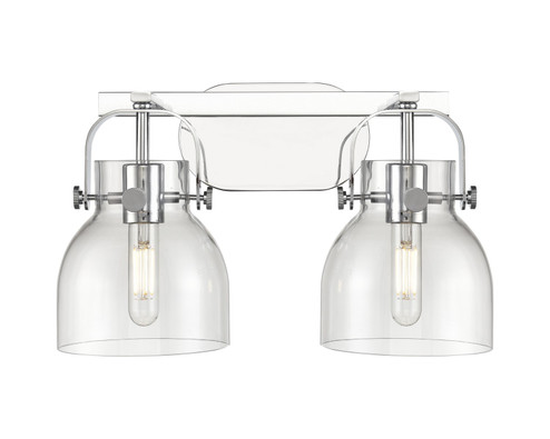 Downtown Urban Two Light Bath Vanity in Polished Chrome (405|423-2W-PC-G412-6CL)