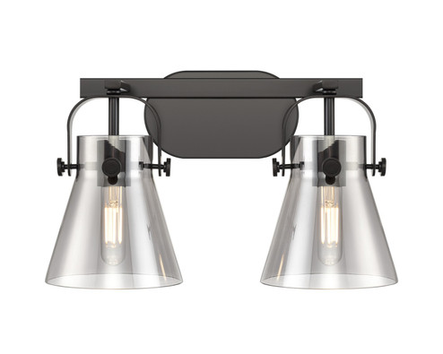 Downtown Urban Two Light Bath Vanity in Matte Black (405|423-2W-BK-G411-6SM)