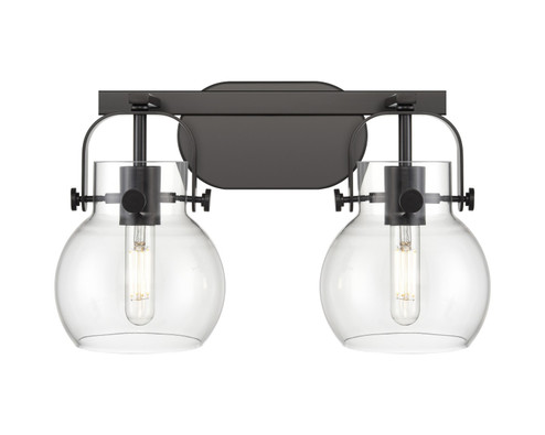 Downtown Urban Two Light Bath Vanity in Matte Black (405|423-2W-BK-G410-6CL)