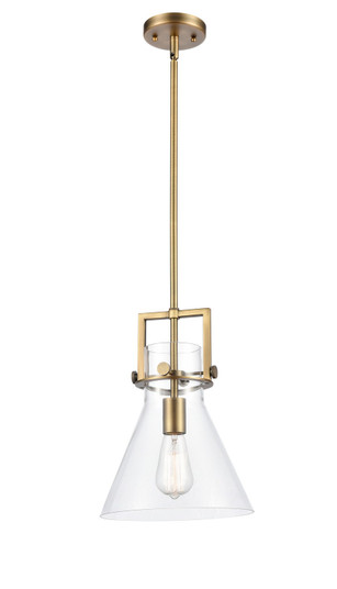 Downtown Urban One Light Pendant in Brushed Brass (405|411-1SM-BB-G411-10CL)