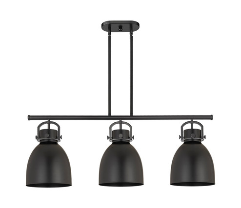 Downtown Urban Three Light Island Pendant in Matte Black (405|410-3I-BK-M412-10BK)