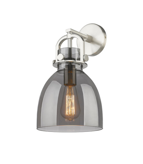 Downtown Urban One Light Wall Sconce in Satin Nickel (405|410-1W-SN-G412-8SM)
