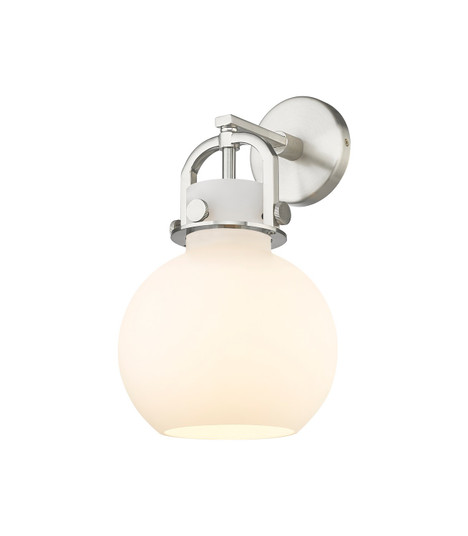 Downtown Urban One Light Wall Sconce in Brushed Satin Nickel (405|410-1W-SN-G410-8WH)