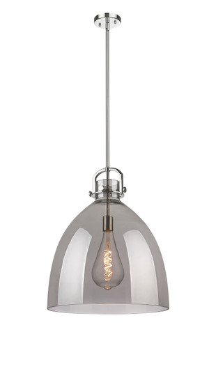 Downtown Urban One Light Pendant in Polished Nickel (405|410-1SL-PN-G412-18SM)