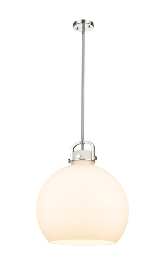 Downtown Urban One Light Pendant in Polished Nickel (405|410-1SL-PN-G410-18WH)