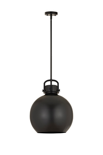 Downtown Urban One Light Pendant in Matte Black (405|410-1SL-BK-M410-14BK)