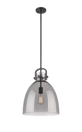 Downtown Urban One Light Pendant in Matte Black (405|410-1SL-BK-G412-14SM)