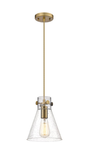 Downtown Urban One Light Pendant in Brushed Brass (405|410-1PS-BB-G411-8SDY) Downtown Urban One Light Pendant in Brushed Brass (405|410-1PS-BB-G411-8SDY)