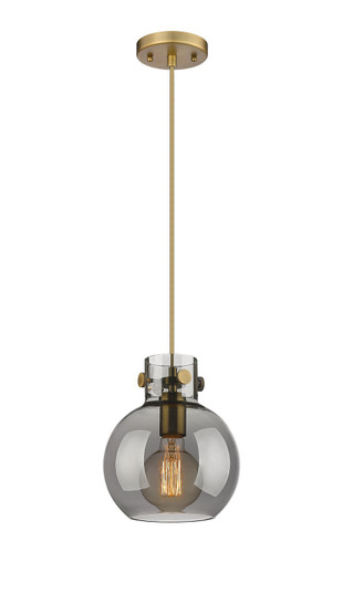 Newton One Light Mini Pendant in Brushed Brass (405|410-1PS-BB-G410-8SM)