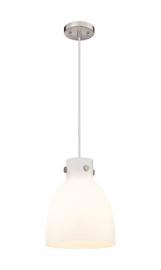 Downtown Urban One Light Pendant in Satin Nickel (405|410-1PM-SN-G412-10WH)