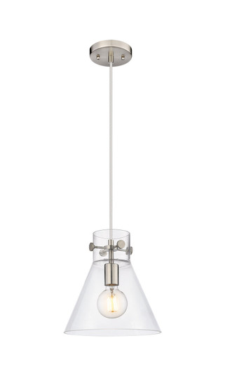 Downtown Urban One Light Pendant in Satin Nickel (405|410-1PM-SN-G411-10CL)