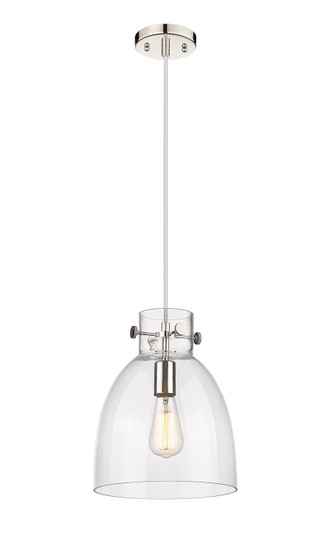 Downtown Urban One Light Pendant in Polished Nickel (405|410-1PM-PN-G412-10CL)