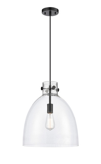 Downtown Urban One Light Pendant in Brushed Brass (405|410-1PL-BB-G412-14WH)