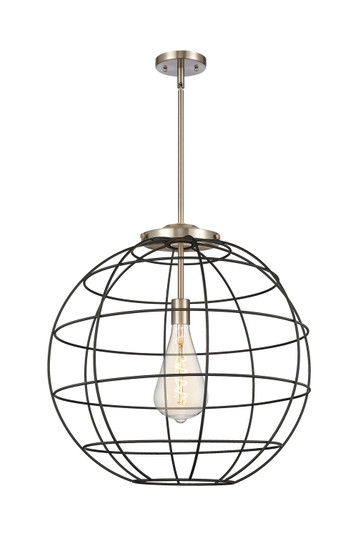 Essex One Light Pendant in Satin Nickel (405|221-1S-SN-CE-22-BK)