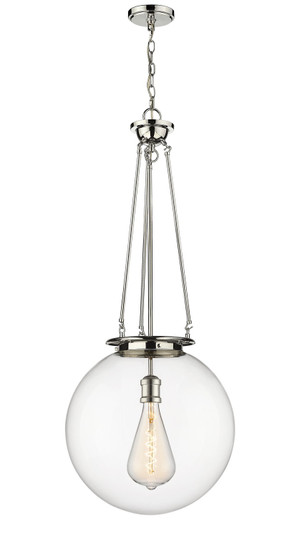 Essex One Light Pendant in Polished Nickel (405|221-1P-PN-G202-18)