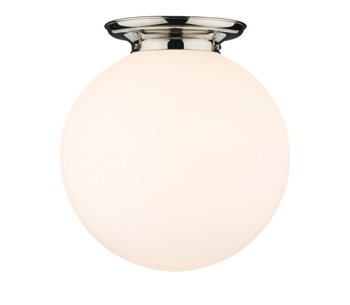 Essex One Light Flush Mount in Polished Nickel (405|221-1F-PN-G201-18)