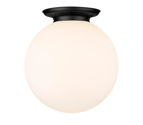 Essex One Light Flush Mount in Matte Black (405|221-1F-BK-G201-18)