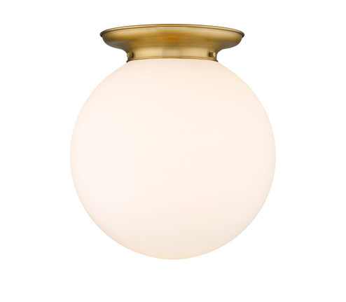 Essex One Light Flush Mount in Brushed Brass (405|221-1F-BB-G201-16)