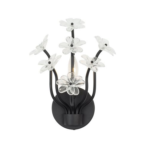 Wildflower One Light Wall Sconce in Matte Black (137|378W01MB)