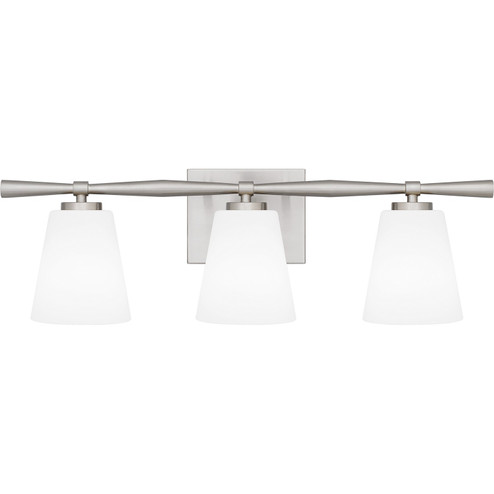 Brindley Three Light Bath in Brushed Nickel (10|BID8623BN)