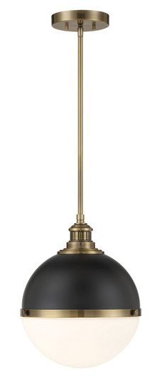 Vorey One Light Pendant in Coal And Oxidized Aged Brass (7|6605-885)