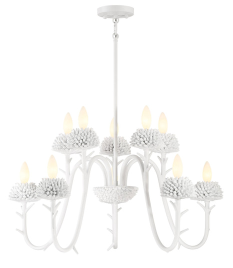 North Fork Ten Light Chandelier in Sand White (7|5907-655)