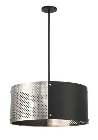 Noho Four Light Pendant in Brushed Nickel W/ Sand Coal (42|P5533-420)