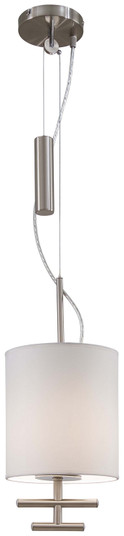 Counter Weights One Light Mini Pendant in Satin Steel (42|P542-612)