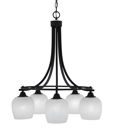 Paramount Five Light Chandelier in Matte Black (200|3415-MB-4811)
