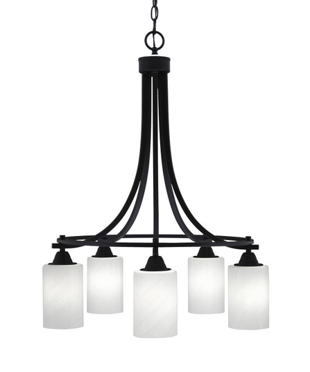 Paramount Five Light Chandelier in Matte Black (200|3415-MB-3001)
