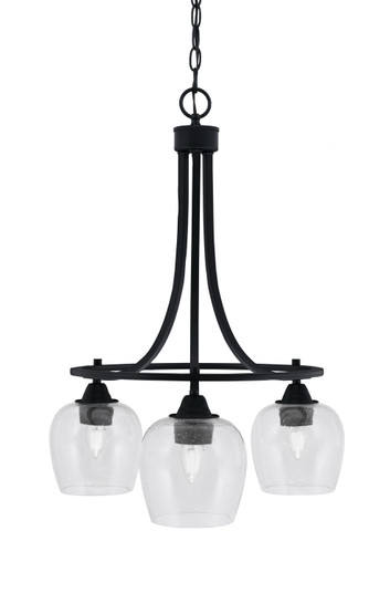 Paramount Three Light Chandelier in Matte Black (200|3413-MB-4810)