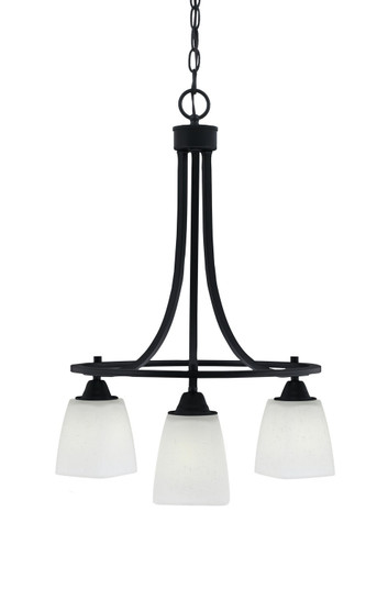 Paramount Three Light Chandelier in Matte Black (200|3413-MB-460)