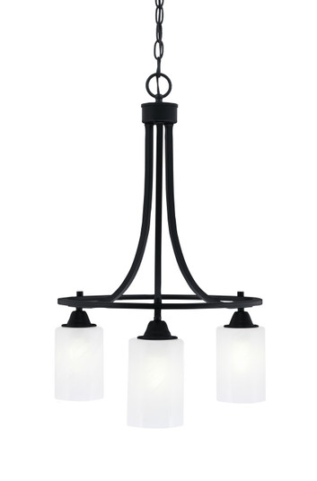Paramount Three Light Chandelier in Matte Black (200|3413-MB-3001)