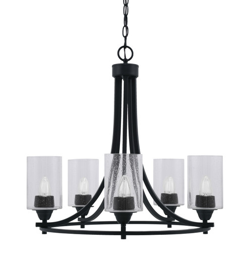 Paramount Five Light Chandelier in Matte Black (200|3405-MB-300)