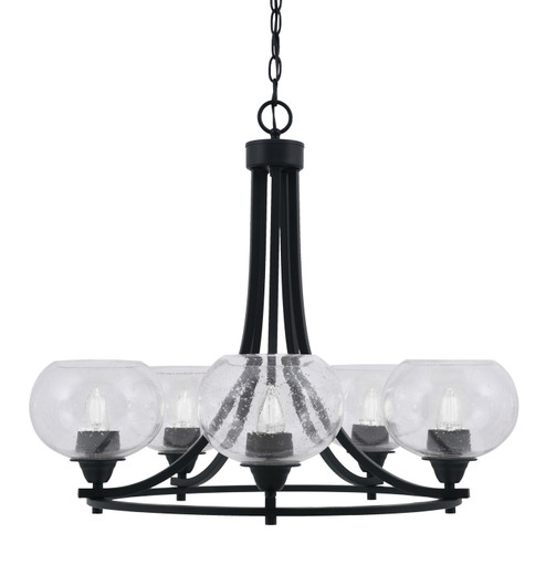 Paramount Five Light Chandelier in Matte Black (200|3405-MB-202)