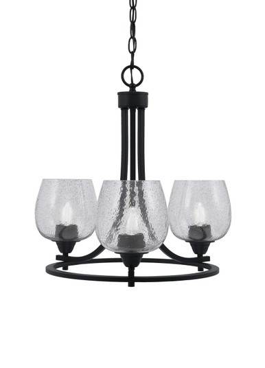 Paramount Three Light Chandelier in Matte Black (200|3403-MB-4812)
