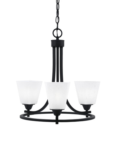Paramount Three Light Chandelier in Matte Black (200|3403-MB-460) Paramount Three Light Chandelier in Matte Black (200|3403-MB-460)