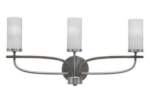 Monterey Three Light Bathroom Lighting in Graphite & Painted Distressed Wood-look (200|2913-GPDW-811)