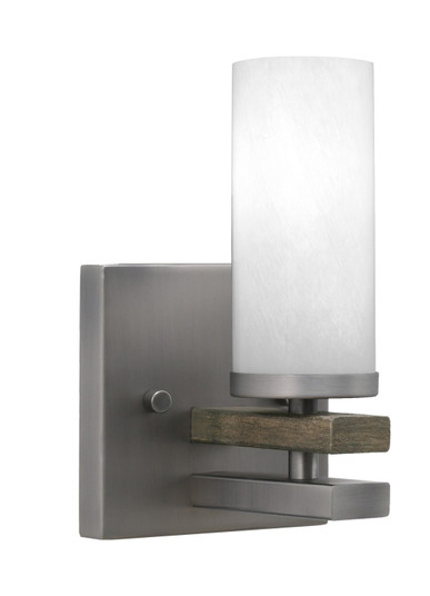 Belmont One Light Wall Sconce in Graphite & Painted Distressed Wood-look (200|2711-GPDW-811)