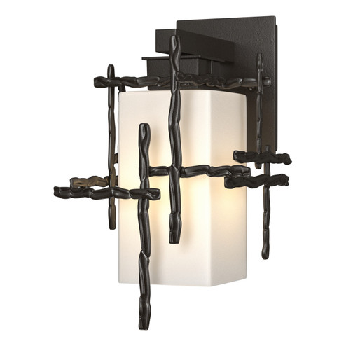 Tura One Light Outdoor Wall Sconce in Coastal Oil Rubbed Bronze (39|302580-SKT-14-GG0111)
