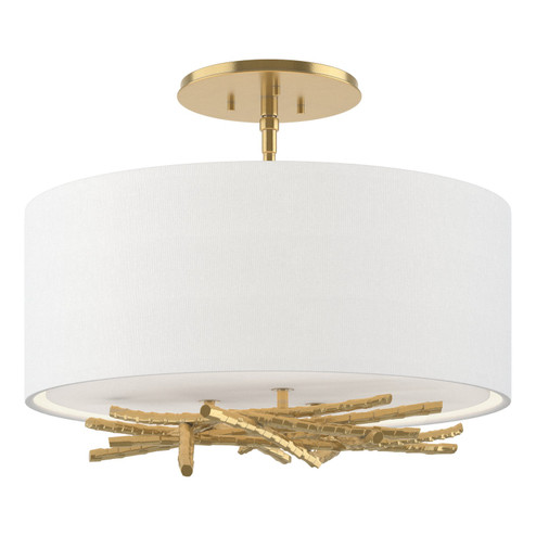 Brindille Three Light Semi-Flush Mount in White (39|127660-SKT-02-SE1505)