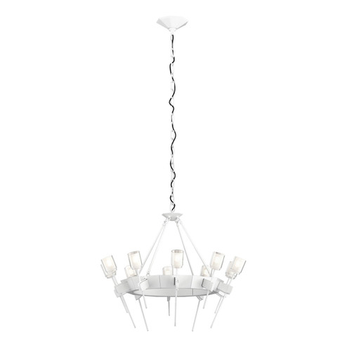 Echo Ten Light Chandelier in White (39|101525-SKT-02-YC0369)