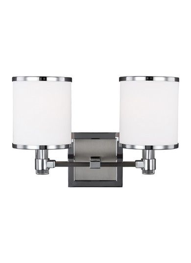 Prospect Park Two Light Vanity in Satin Nickel / Chrome (1|VS23302SN/CH)