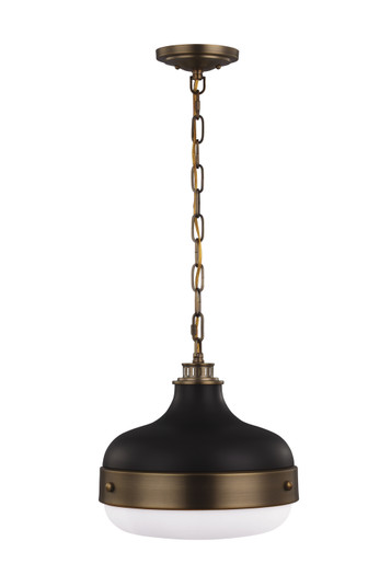 Cadence Two Light Pendant in Dark Antique Brass / Matte Black (1|P1283DAB/MB)