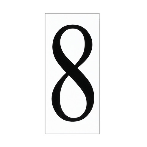 Address Light Address Number Tile in White Plastic (1|90618-68)