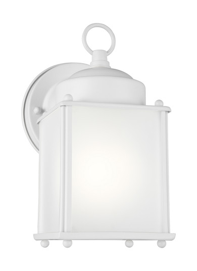 New Castle One Light Outdoor Wall Lantern in White (1|8592001EN3-15)