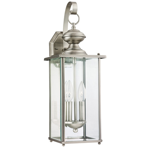 Jamestowne Two Light Outdoor Wall Lantern in Antique Brushed Nickel (1|8468-965)