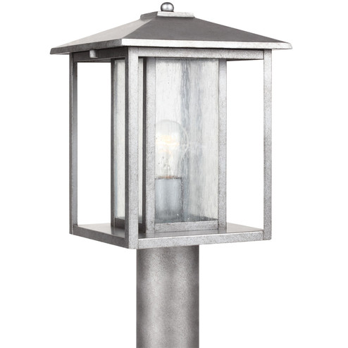 Hunnington One Light Outdoor Post Lantern in Weathered Pewter (1|82027-57)
