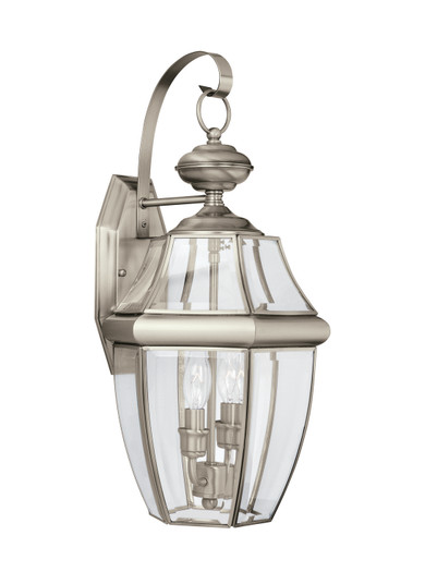 Lancaster Two Light Outdoor Wall Lantern in Antique Brushed Nickel (1|8039EN-965)