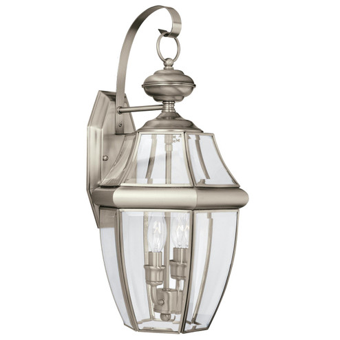 Lancaster Two Light Outdoor Wall Lantern in Antique Brushed Nickel (1|8039EN-965) Lancaster Two Light Outdoor Wall Lantern in Antique Brushed Nickel (1|8039EN-965)